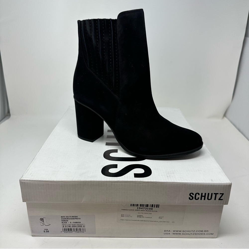 SCHUTZ Black Heeled Boots